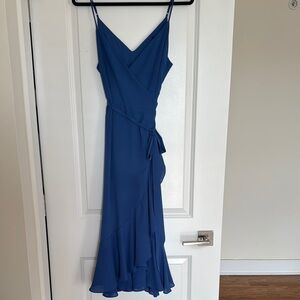 Lulus Blue Wrap Dress
